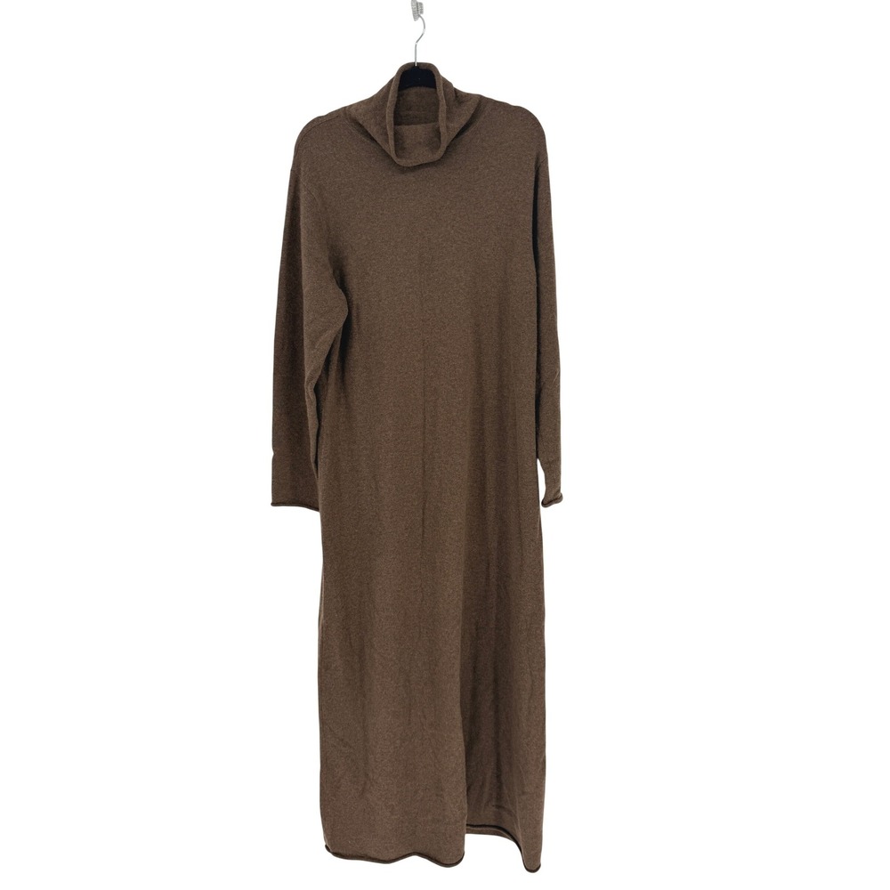J. Jill 100% Cashmere Old Money Mock Neck Maxi Dress Quiet Luxury Size XL